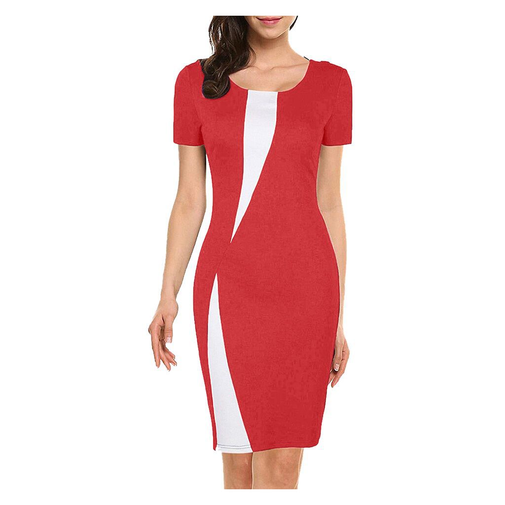 Women's Summer Stretch Slim Pencil Sexy Tight Casual Dress