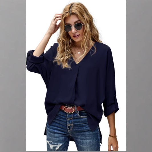 Chiffon Shirt Sexy Loose Oversized Fashion Blouses