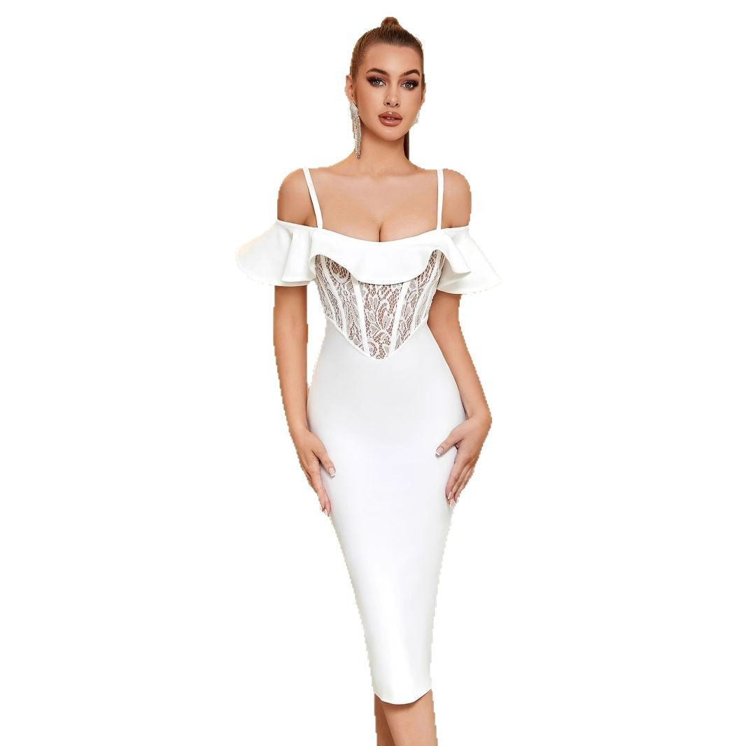 Women's Solid Color Slim High Waist Fashion Dress