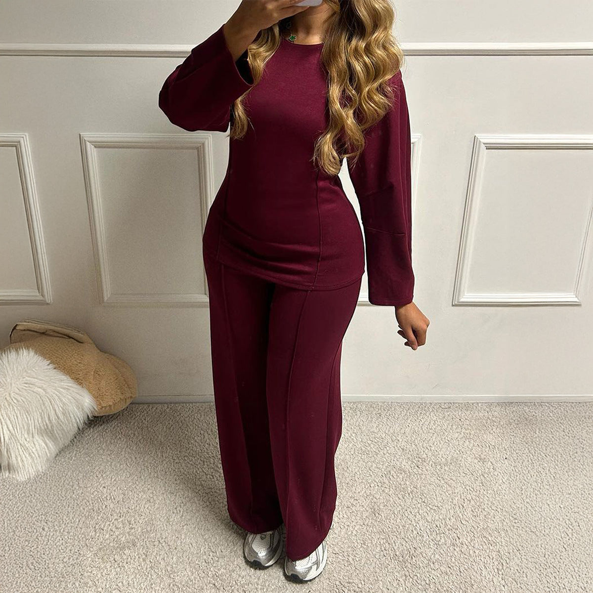 Cool Classic Women's T-shirt Trousers Two-piece Fashion Casual Suit