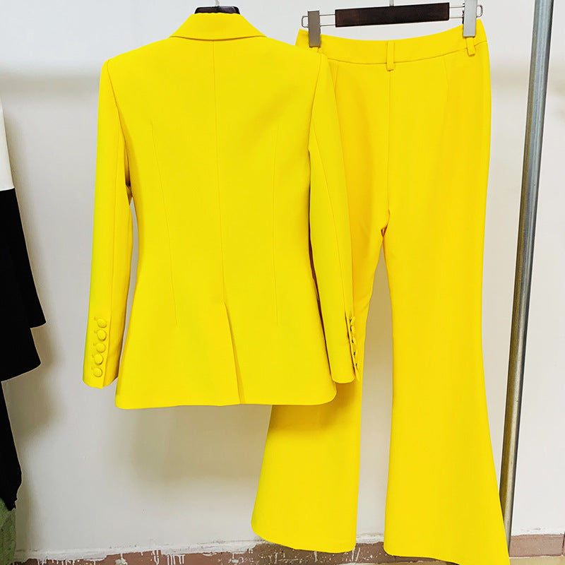 Business Wear One Button Cloth Cover Mid-length Fashion Casual Suit