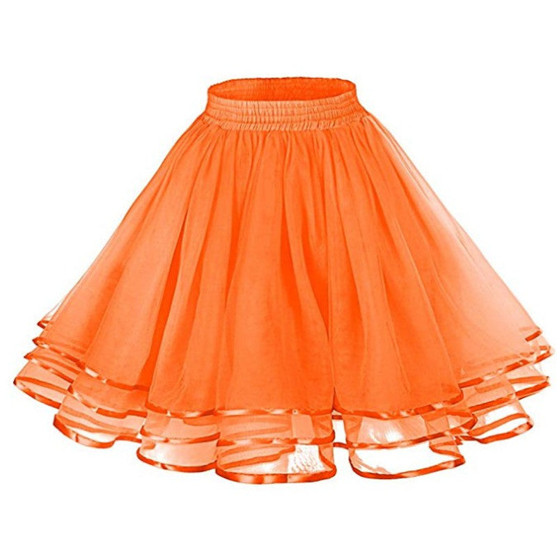 Crinoline Boneless Soft Veil Daily Ribbon Skirts