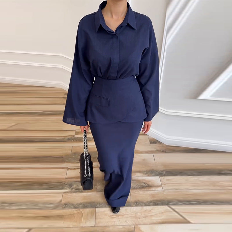 Women's Graceful Fashionable Lapel Long Sleeve Slim Suits