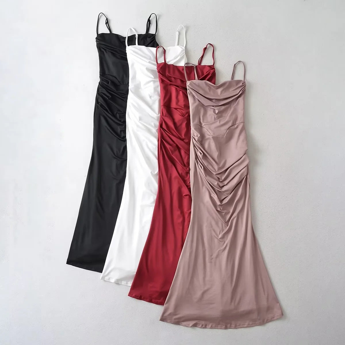 Three-dimensional Fishbone Sexy Fishtail Atmosphere Slimming Dresses