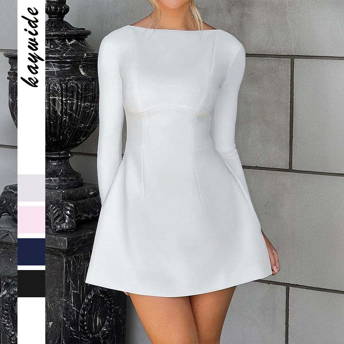 Women's Elegant Style Solid Color Long Sleeve Shorts