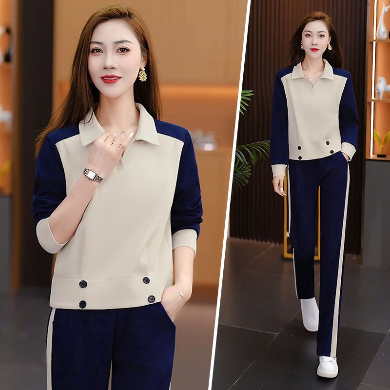 Lapel Sports Leisure Western Temperament Long Sleeves Trousers Fashion Casual Suit