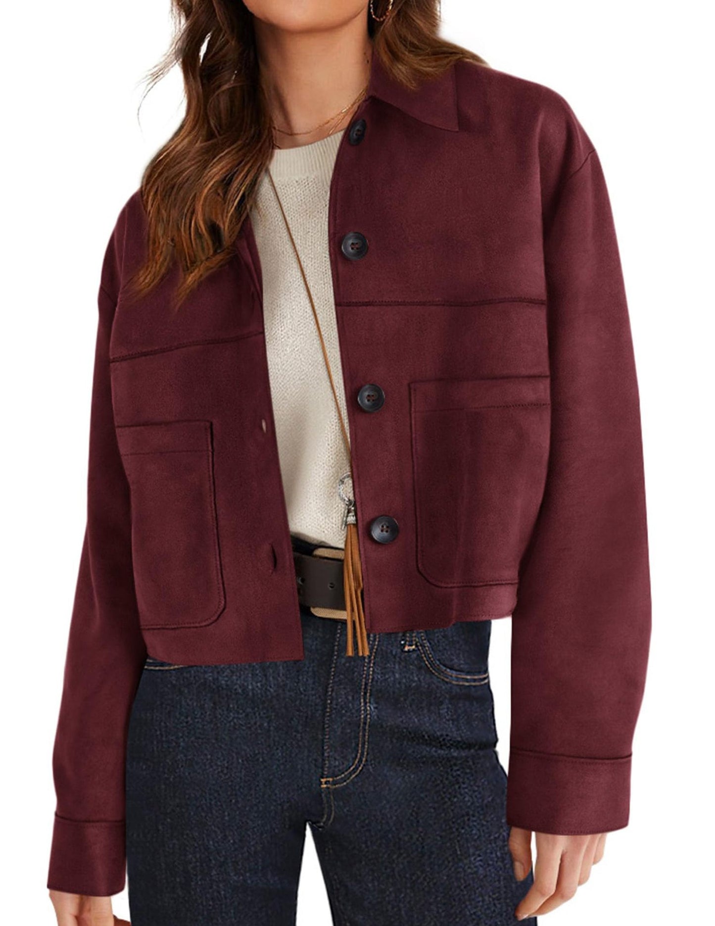 Women's Winter Suede Casual Lightweight Autumn Fashion Coats