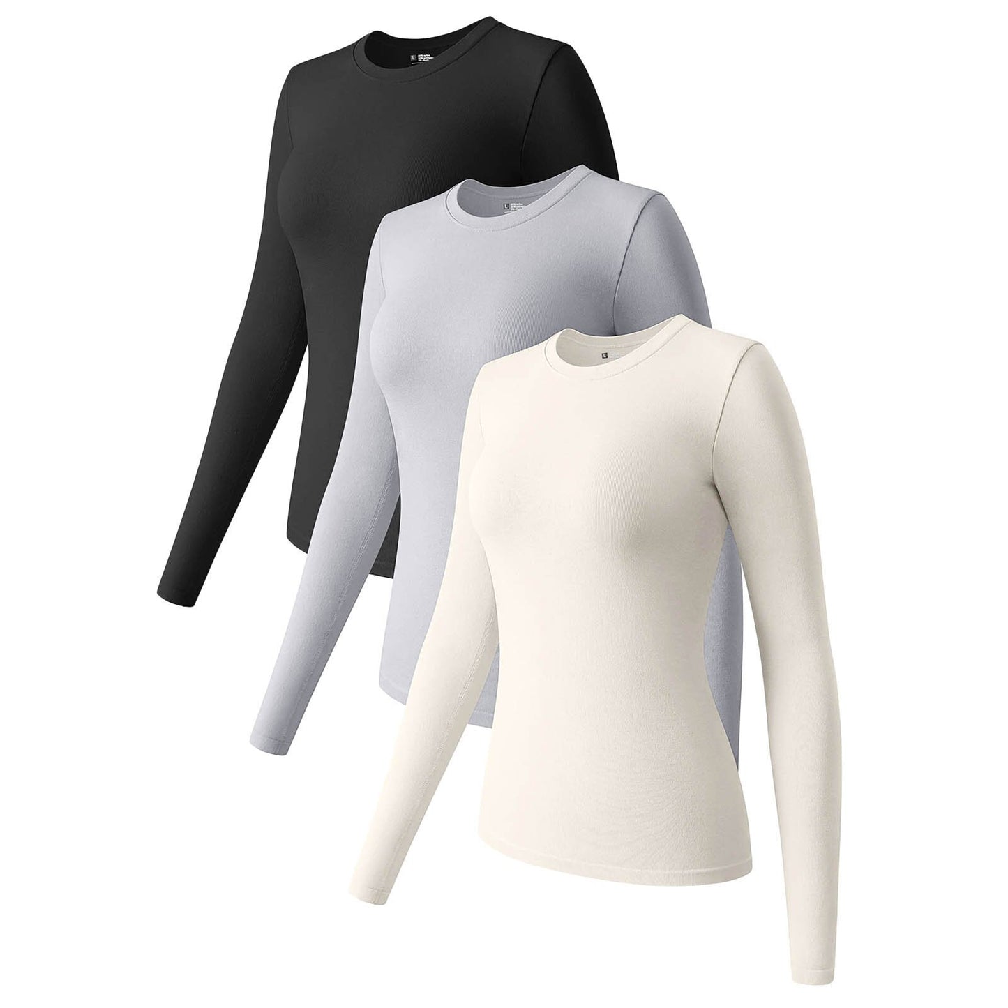 Round Neck Stretch Bottoming Shirt Inner Wear Blouses