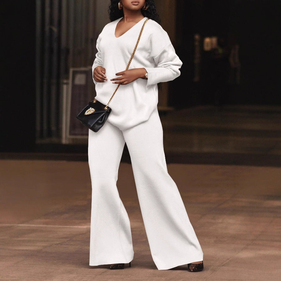 Women's Pure Color Thickened Suede Split Sleeve Suits