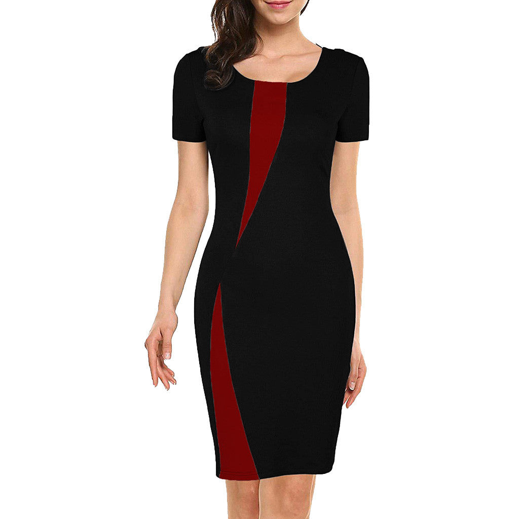 Women's Summer Stretch Slim Pencil Sexy Tight Casual Dress