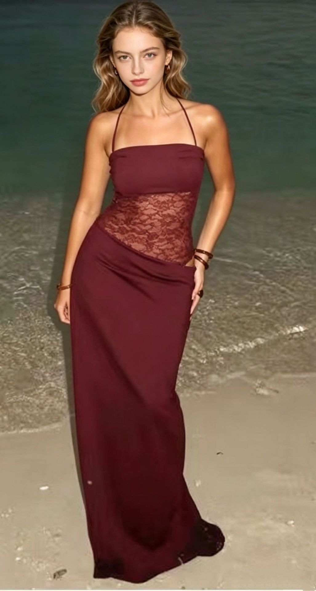 Women's Summer Bare Midriff Slim Fit Sexy Camisole Dress