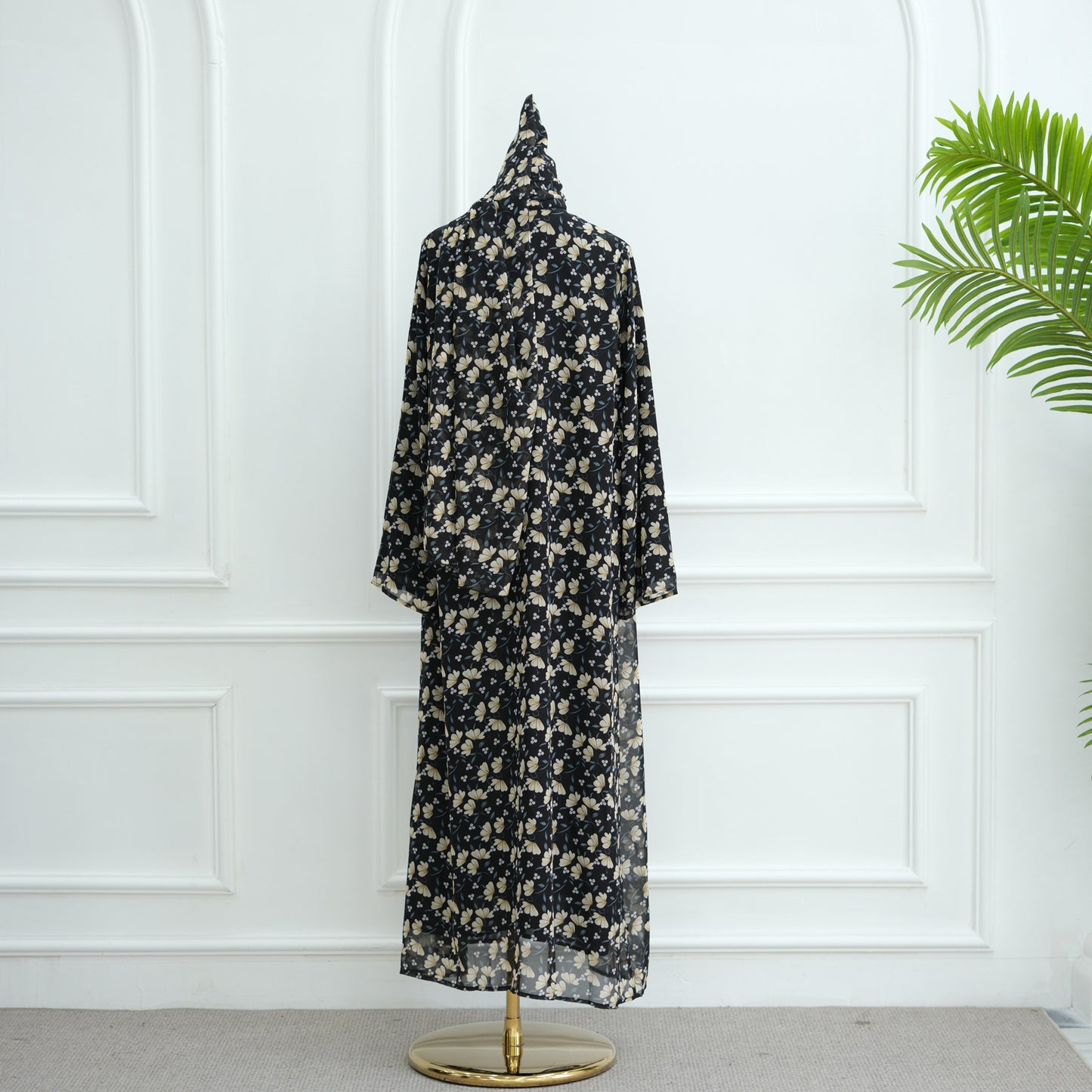 Durable Pure Beautiful Printed Design Chiffon Dresses