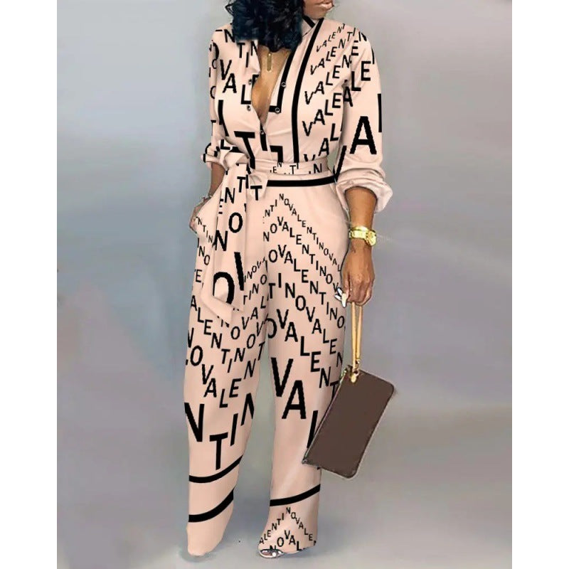 Women's Loose High Waist Casual European Jumpsuits