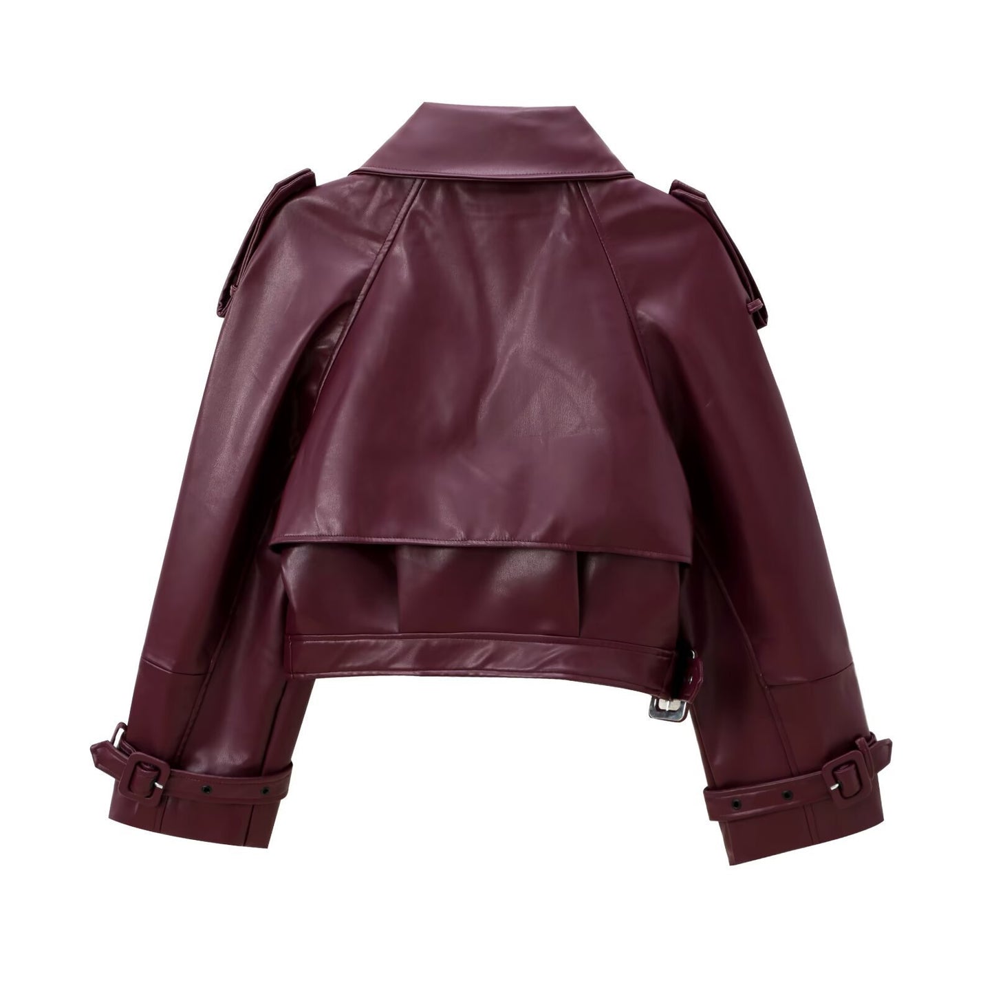 Women's Glamorous Fashion Shoulder Motorcycle Leather Jackets