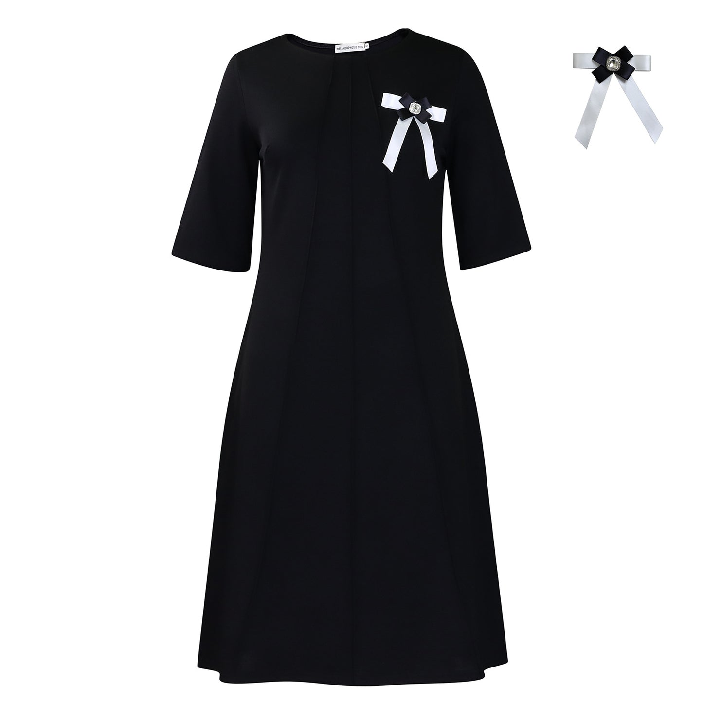 Women's Fashion Elegant Solid Color Loose-fitting Large Dress
