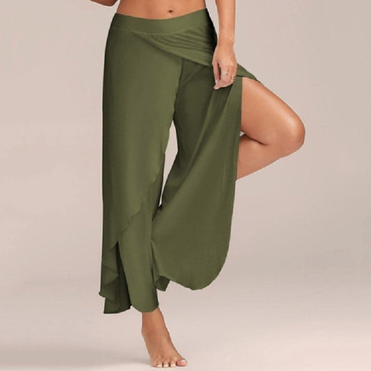 Women's Summer Sexy Cross Wide Leg Yoga Pants