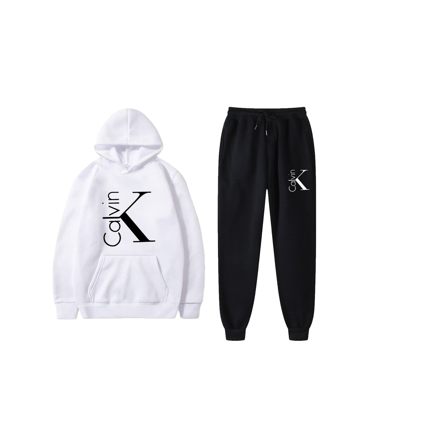 Hooded Sweatshirt Sports Two-piece Set Gradient Letter Suits