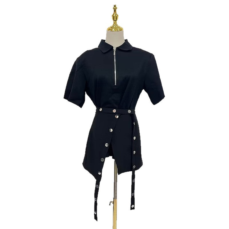 Women's Set Summer Temperament Commute Style Stitching Suits