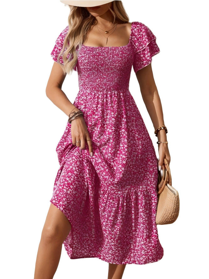 Summer Puff Sleeve Casual French Long Shorts