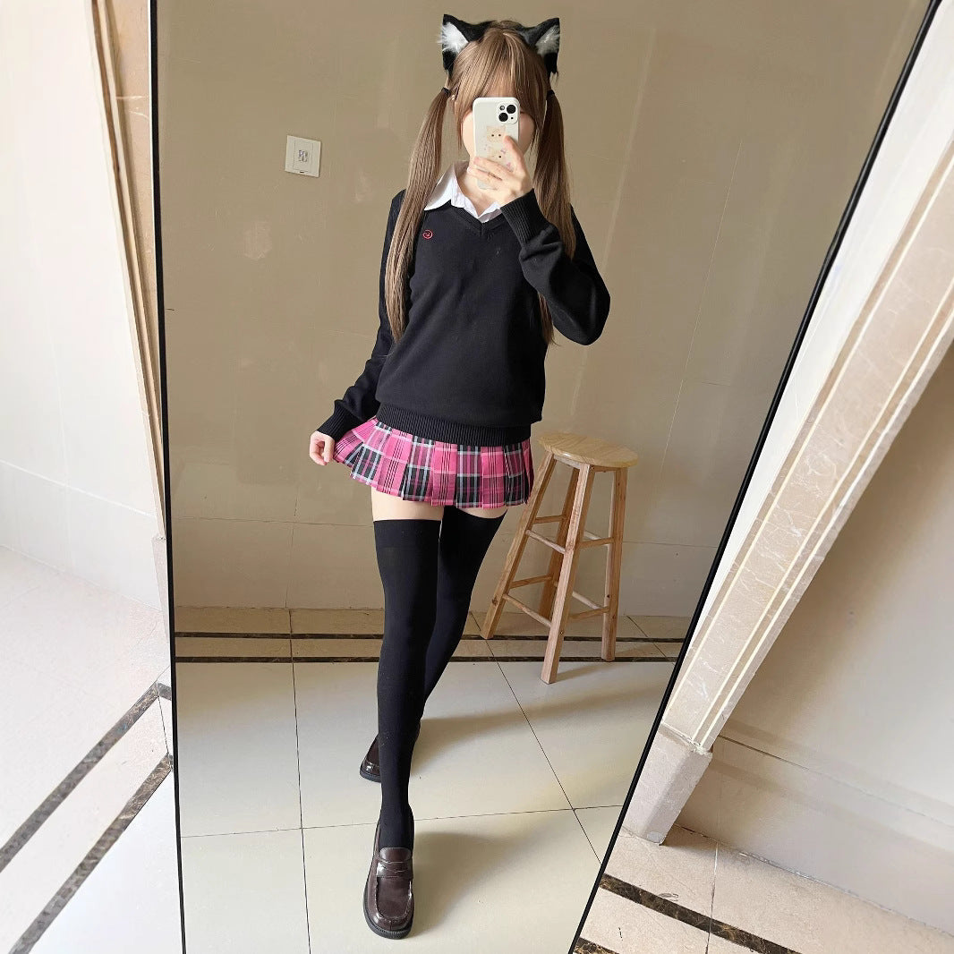 Women's Solid Color Pullover Style College For Schools Uniform