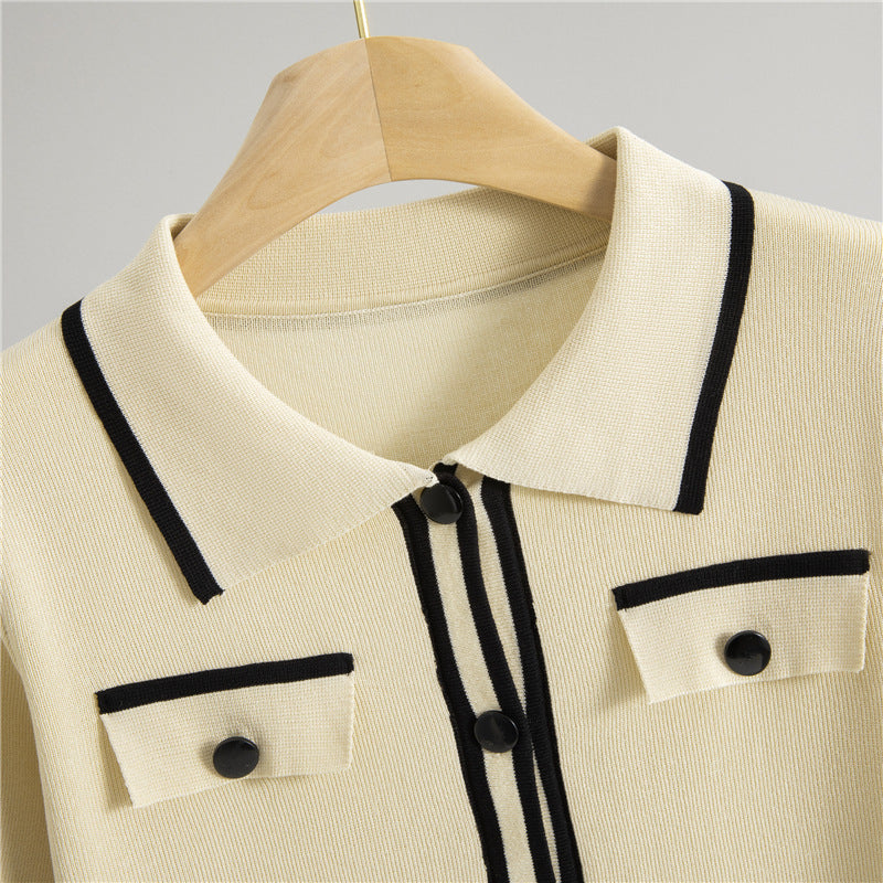 Women's Thin Summer Korean Style Knitted Two-piece Fashion Casual Suit