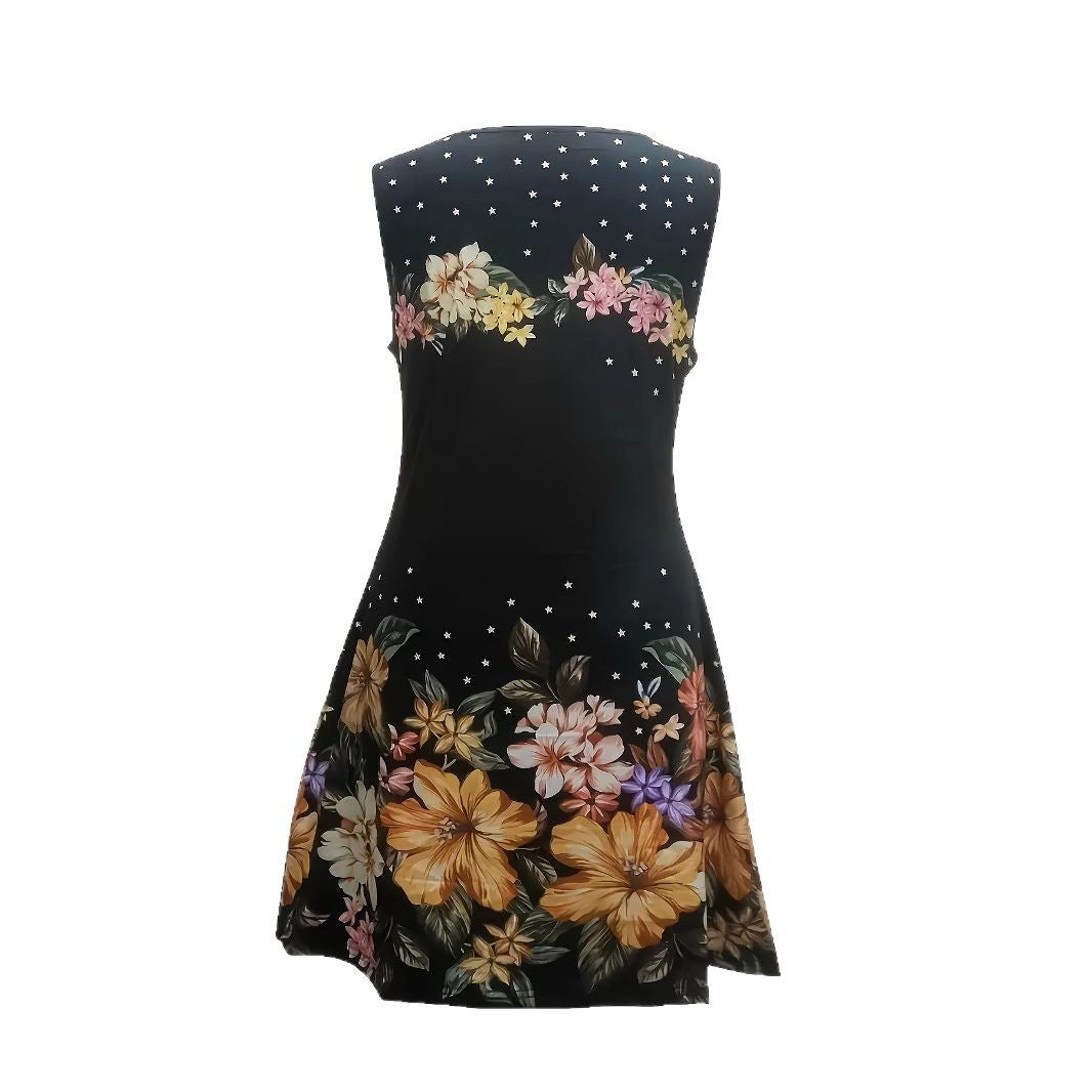 Trendy Charming Summer Sleeveless Floral Print Dress