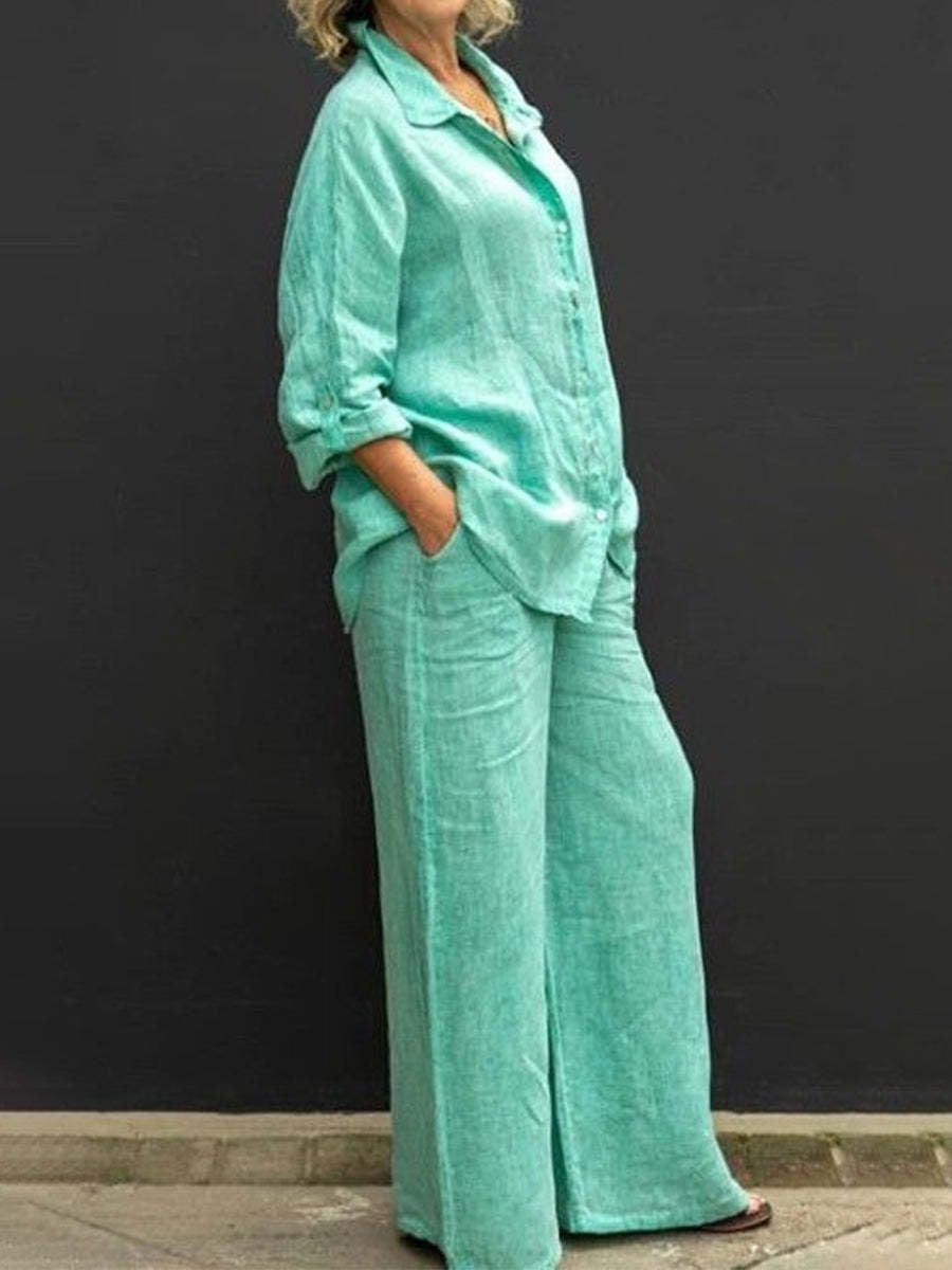 Women's Color Shirt Outfit Leisure Urban Suits