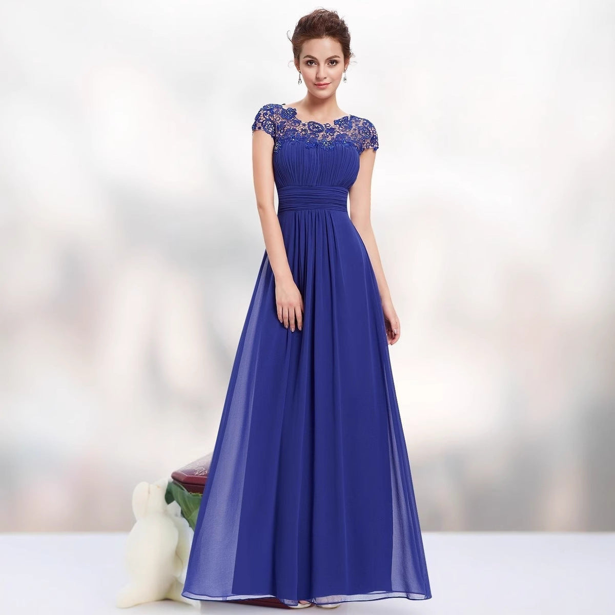 Women's Classic Classy Lace Dress Bridesmaid Wedding Dresses
