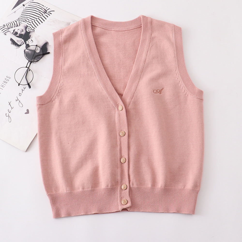 Master Ji Tea Love College Style Vests