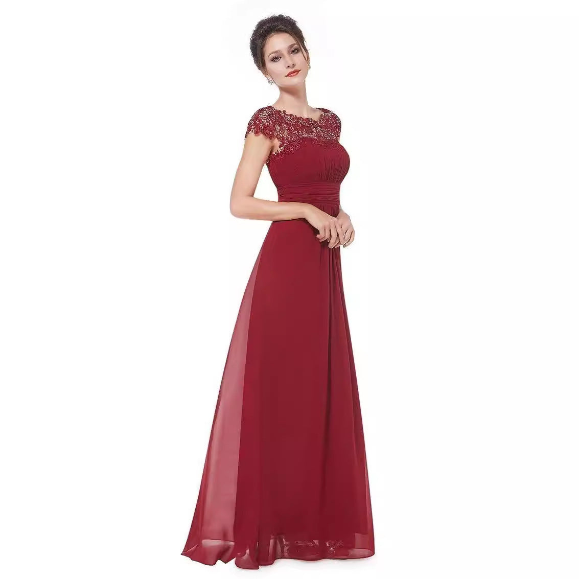 Women's Classy Summer Lace Dress Bridesmaid Wedding Dresses