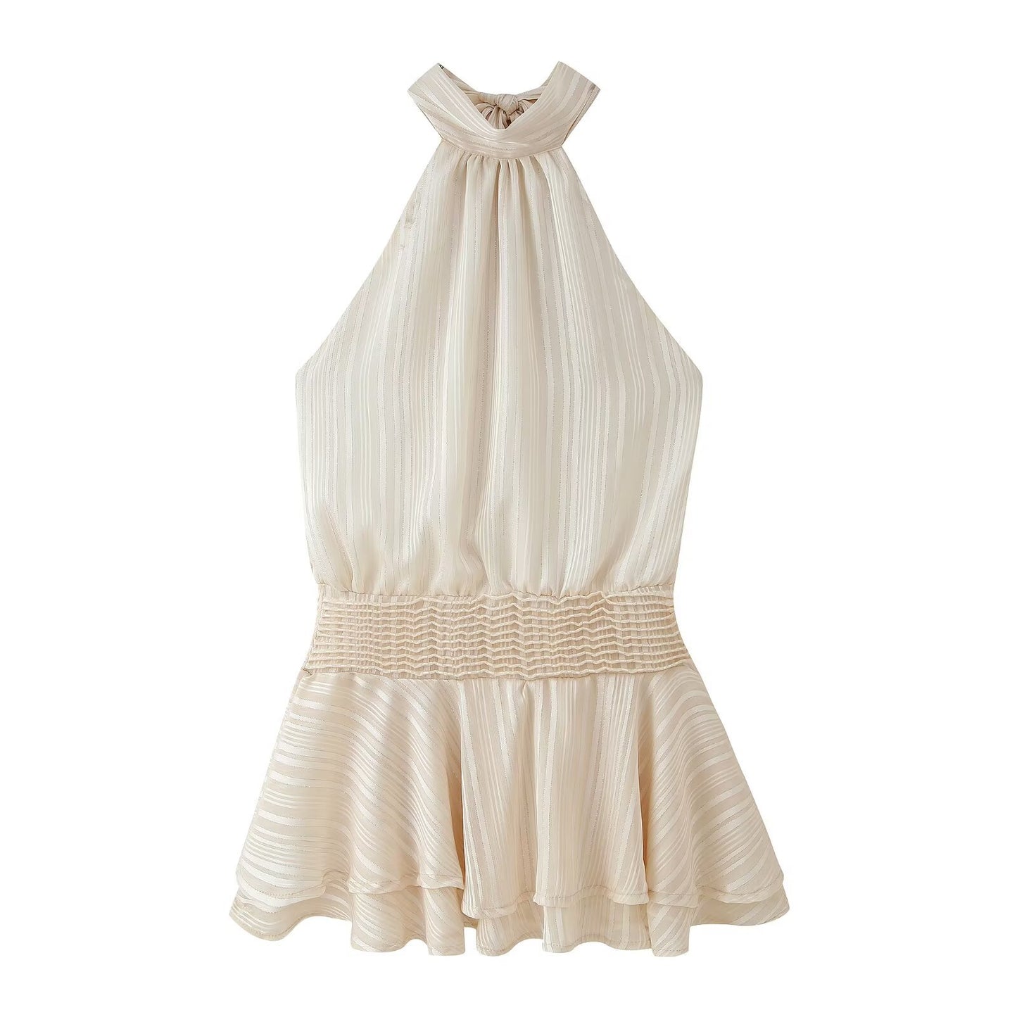 Women's Graceful Fashionable Halter Satin Dress Dresses