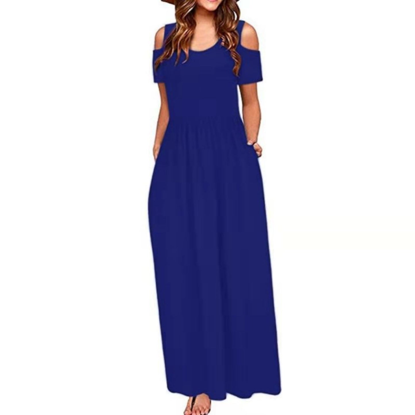Women's Round Neck Fashion Casual Sleeve Dress