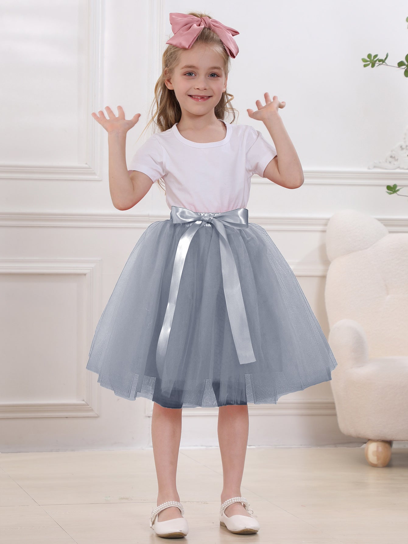 Women's & Children's & Tulle Pettiskirt Flower Dress Skirts
