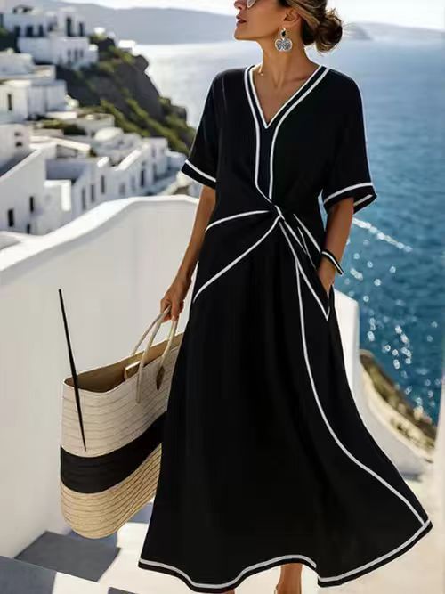 Summer Bohemian Style Elegant Temperament Commute Dress