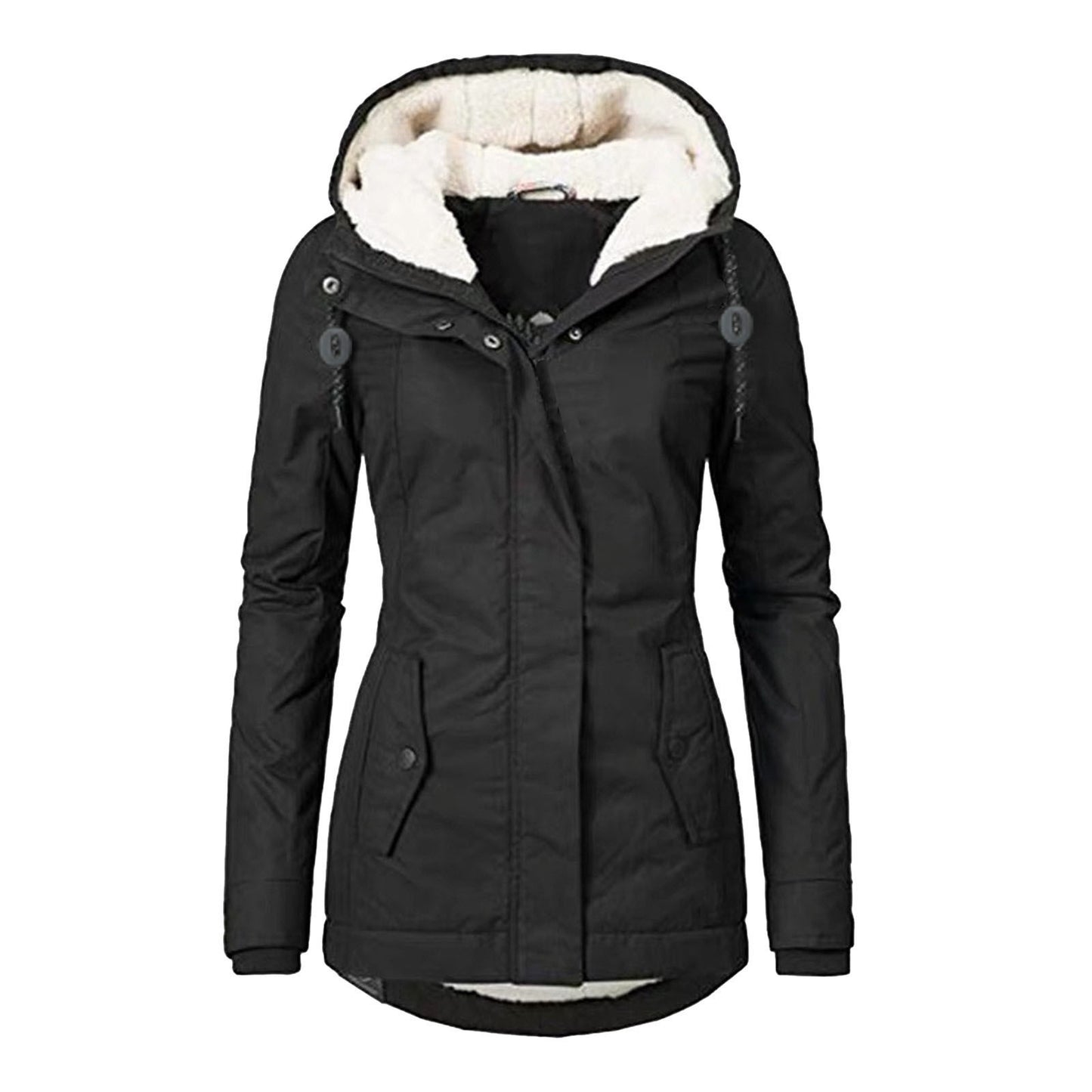 Women's Winter Thickened Cotton Padded Parka Warm Coats