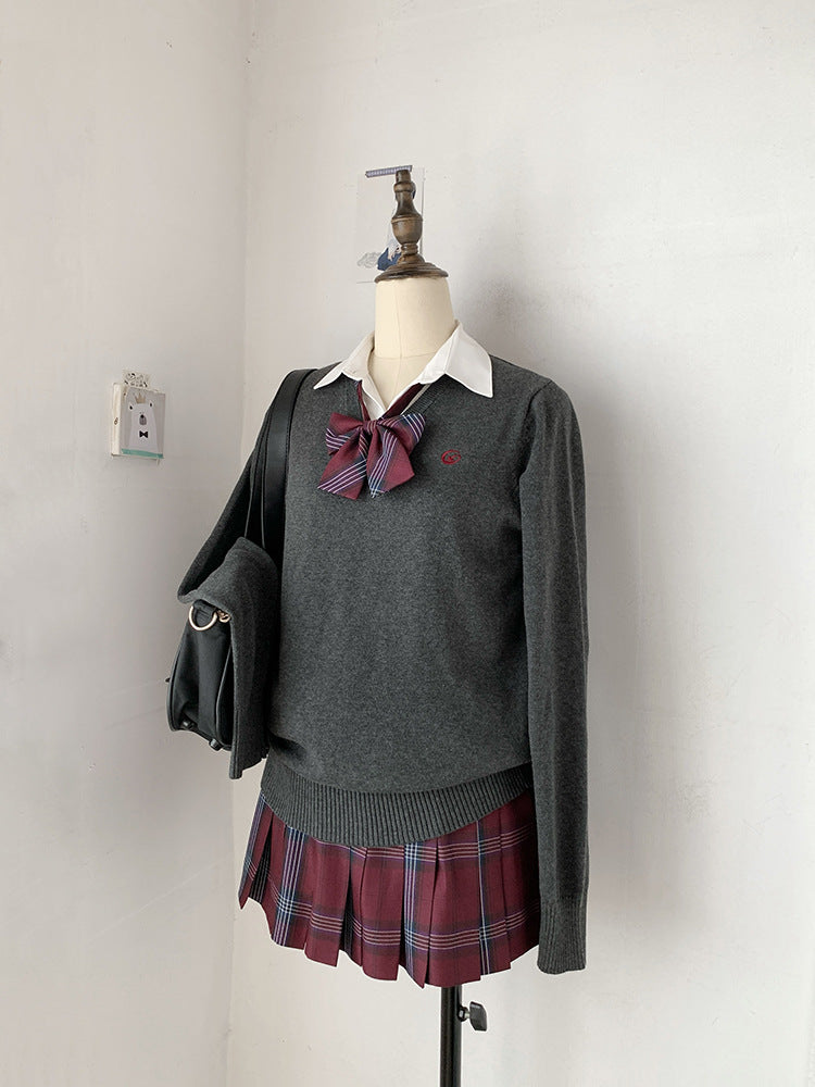 Women's Solid Color Pullover Style College For Schools Uniform