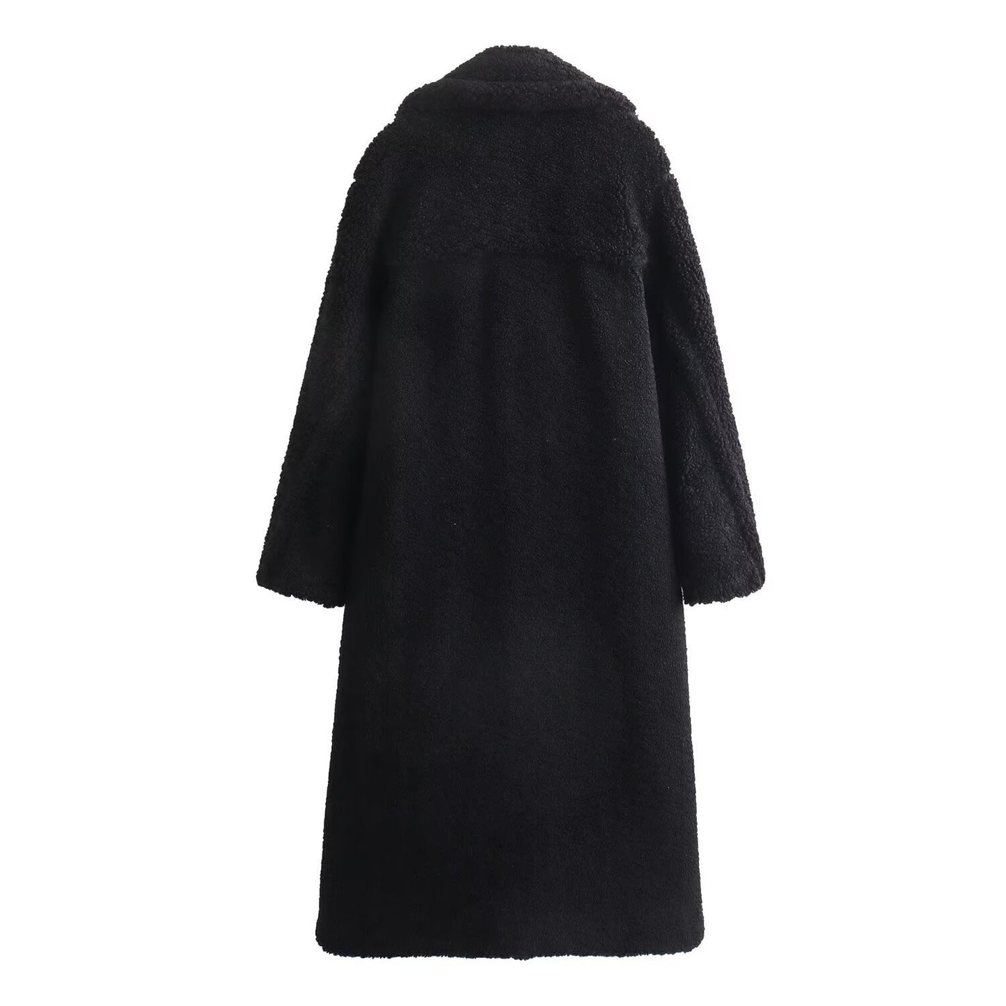 Women's Street Fashion Fleece Long Overcoat Outerwear Coats