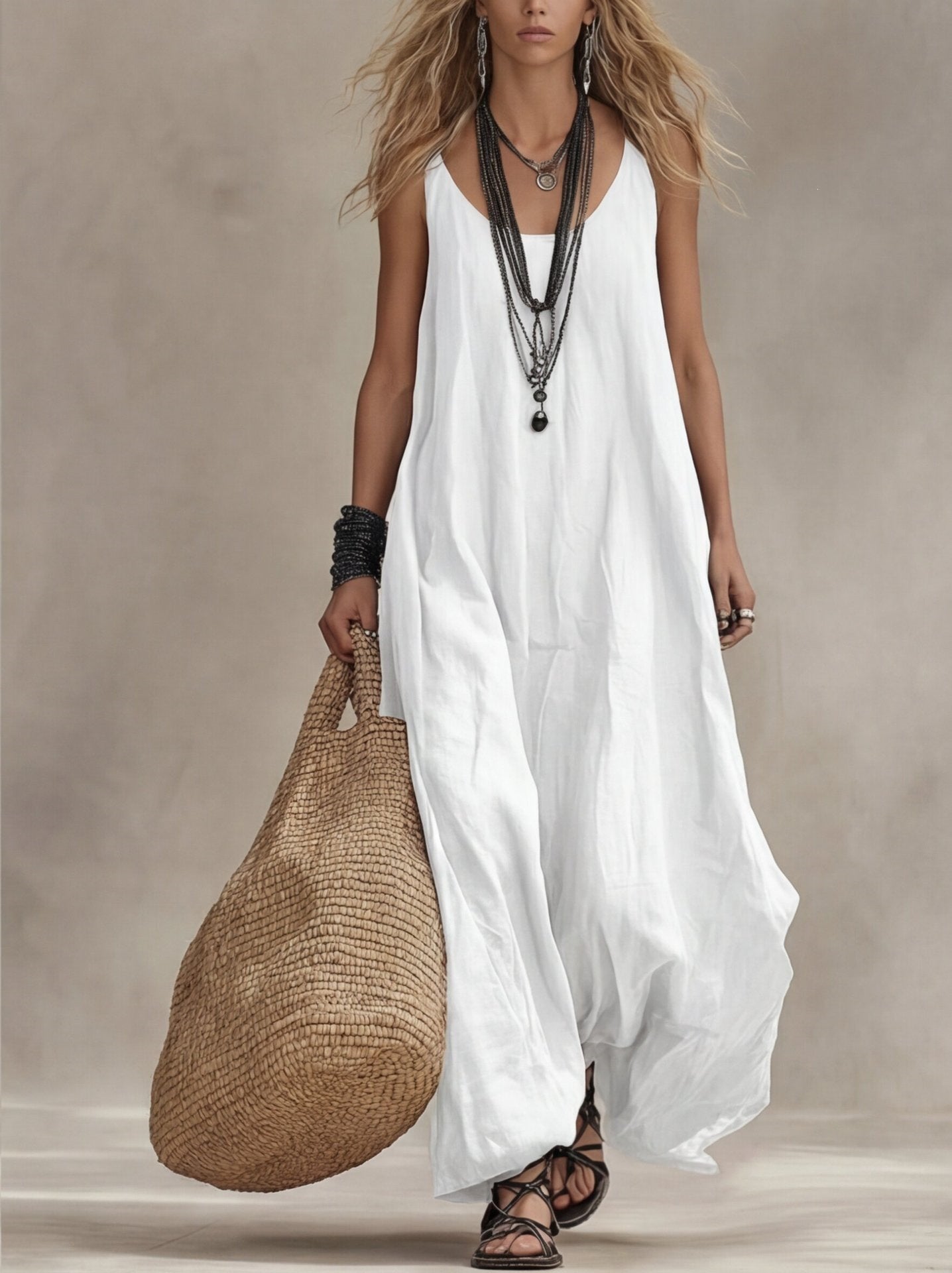 Classic New Women's Bohemian Casual Retro Dress