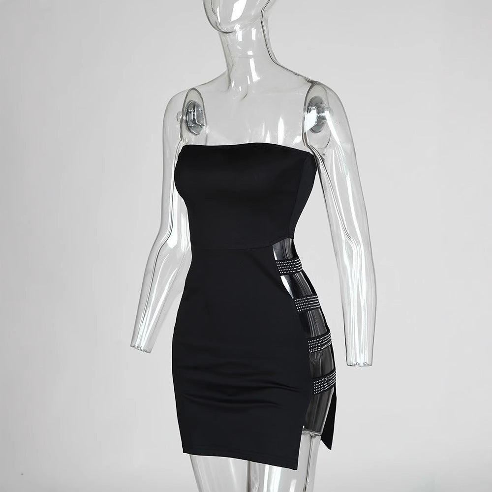 Heart Machine Hollow Miniskirt Bandage Nightclub Skirts