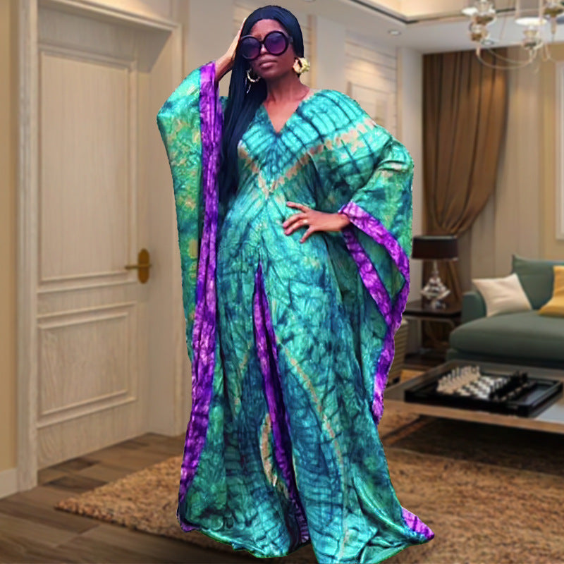 Digital Printing Artificial Silk Satin Loose Suits