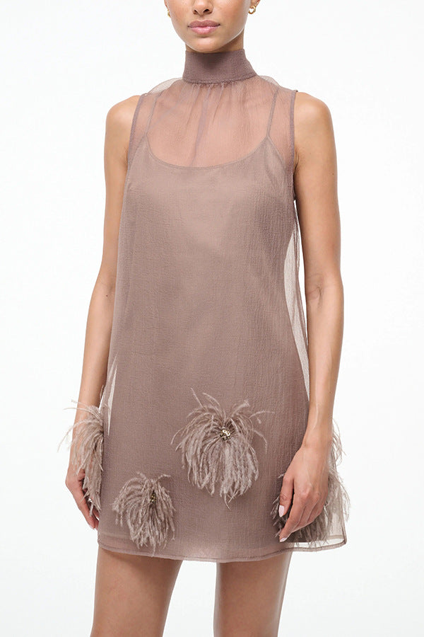 Women's Lace Up Sleeveless Dress Party Casual Dresses