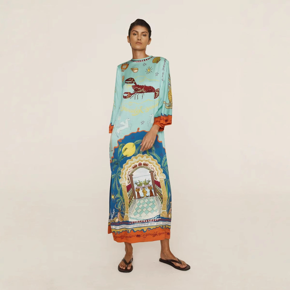 Creative Temperament Leisure Satin Fashion Dress Dresses