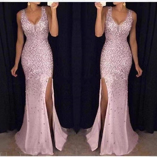 Popular Trendy Fork Gilding Dress Long Dresses