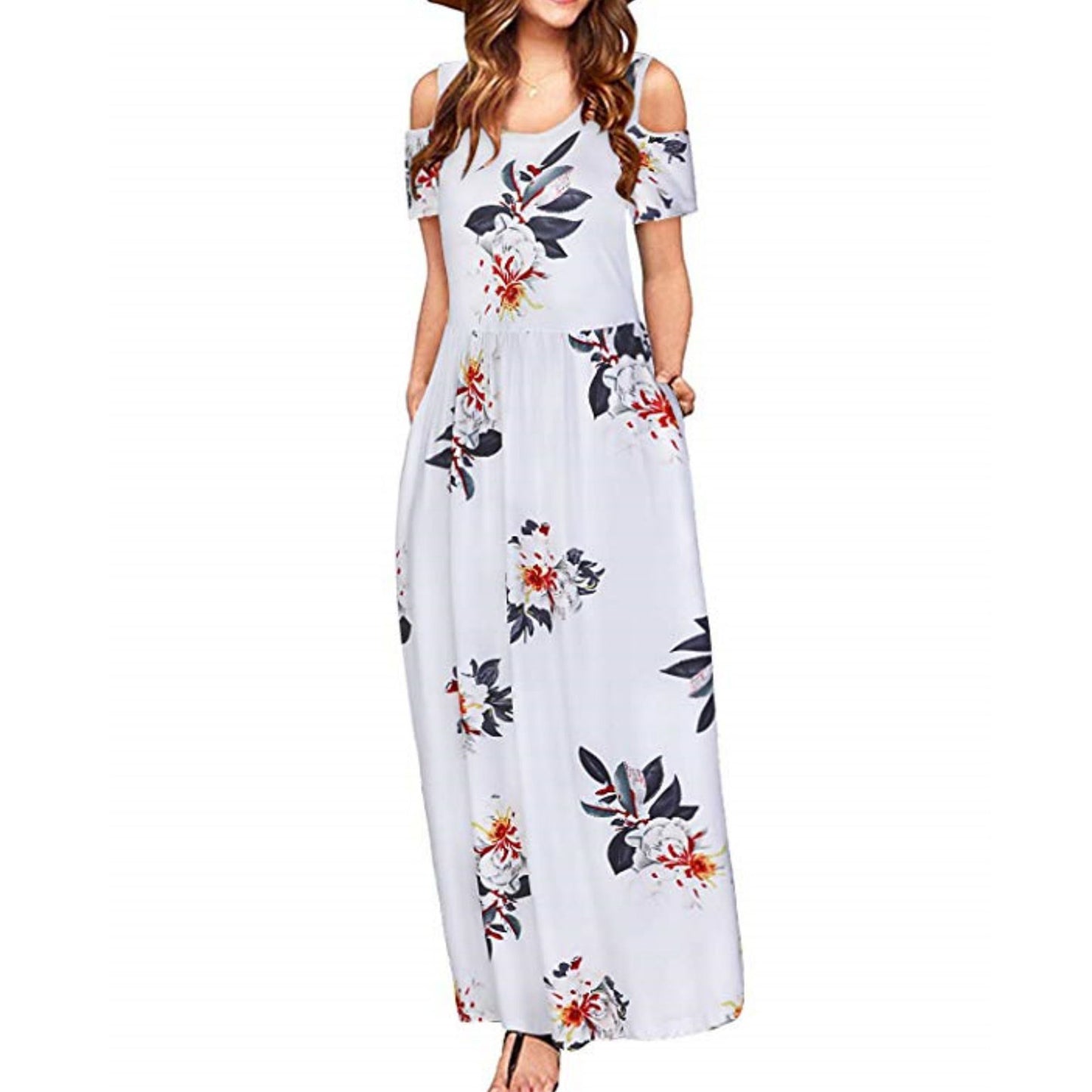 Women's Round Neck Fashion Casual Sleeve Dress