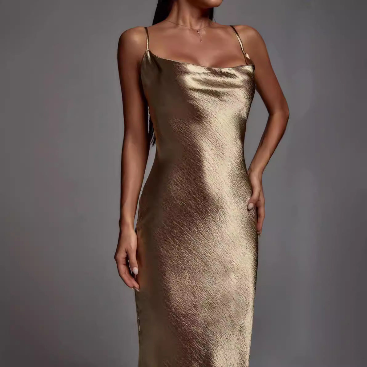 Women's Exposed Back Sexy Dress Slim Fit Dresses