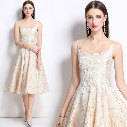 Women's Daily Wearable Light Luxury High-grade Jacquard French Dresses