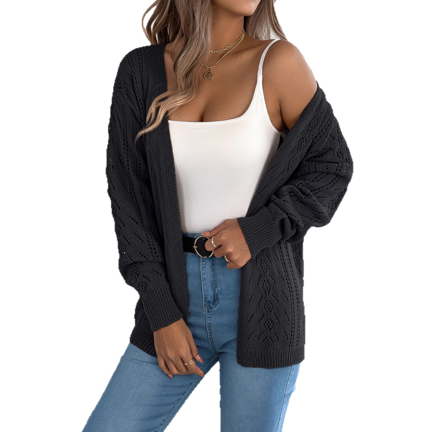 Women's Early Autumn Casual Lantern Mid-length Sweater