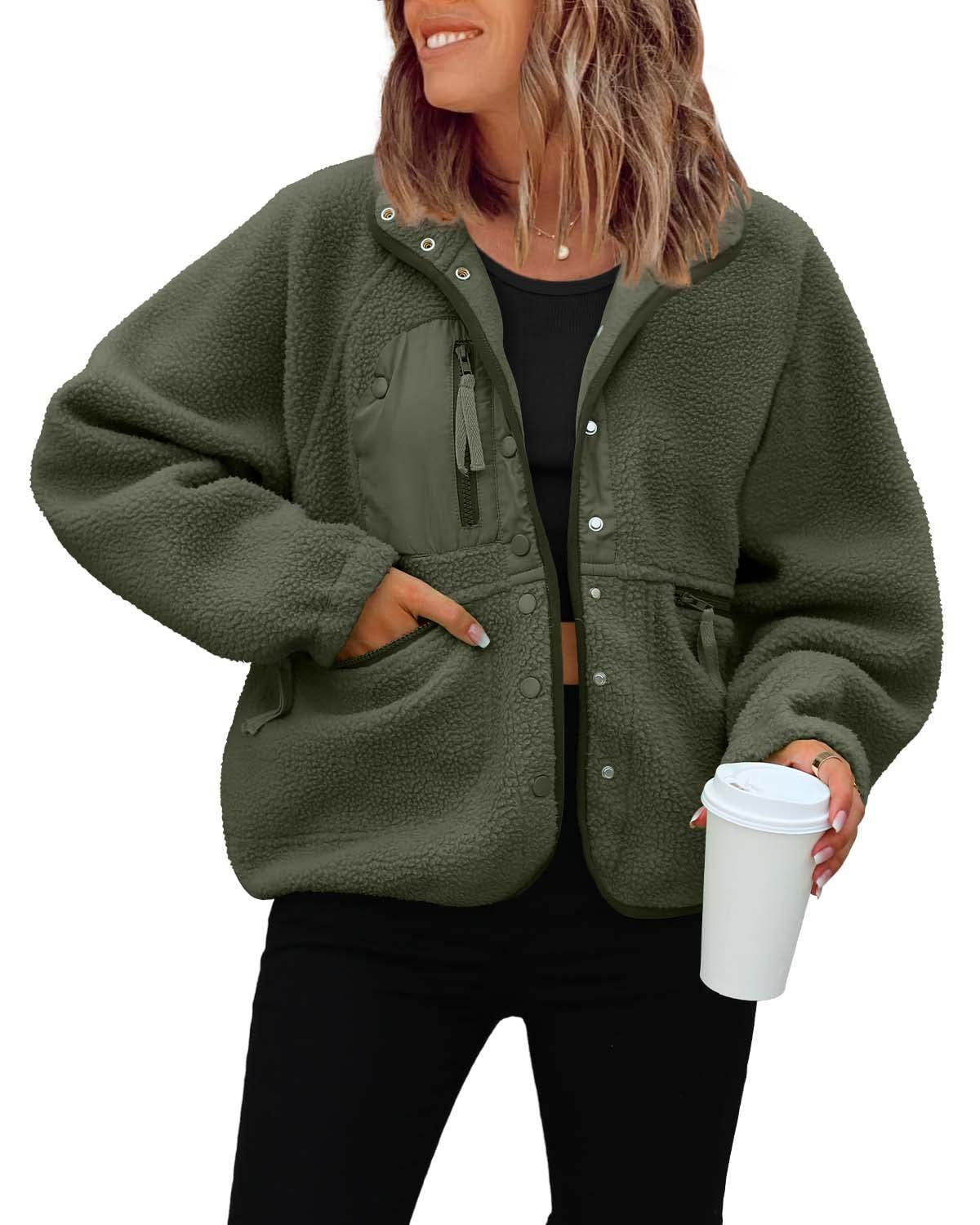Women's Pretty Polar Fleece Sports Leisure Jackets