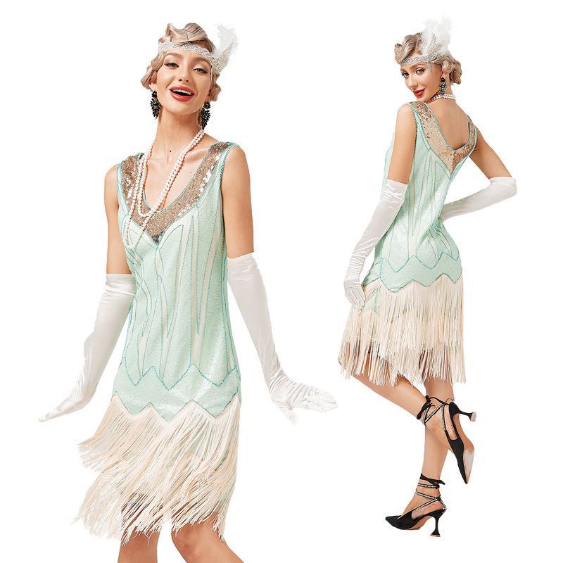 Collar Tassel Dress Than Cocktail Party Evening Dresses