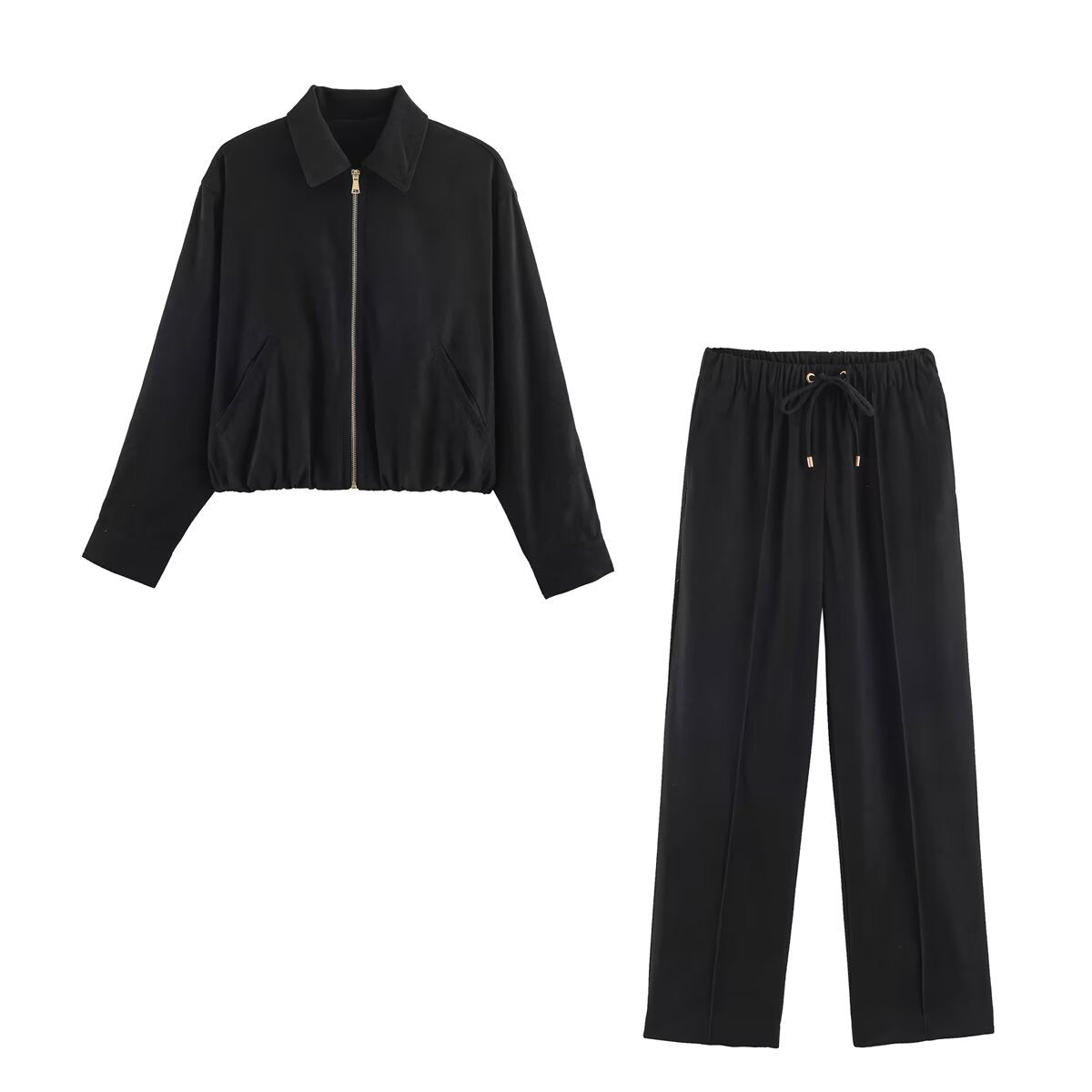 Unique Women's Autumn Collar Trousers For Fashion Casual Suit